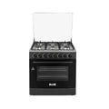 Blaze Outdoor 6 Burner Gas Stove with Gas Oven Black