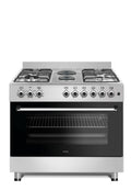 TOTAI STYLE 90CM 4 GAS BURNERS & 2 ELECTRIC SOLID PLATES WITH ELECTRIC OVEN