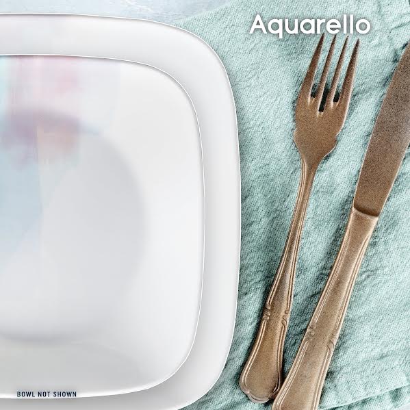 Corelle Aquarello 16 Piece Dinner Set White
