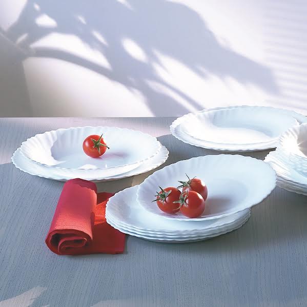 Luminarc Feston 46 Piece Dinner Set White