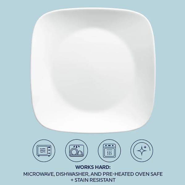 Corelle Pure White 12 Piece Dinner White