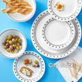 Corelle City Block 12 Piece Dinner Set White