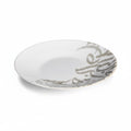25cm Calligraphy Dinner Plate White