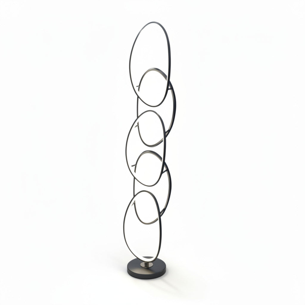 Chain Design LED Floor Lamp Black