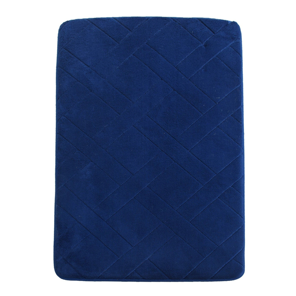 Urban Decor Memory Foam Bathroom Mat 50 x 80mm - Blue