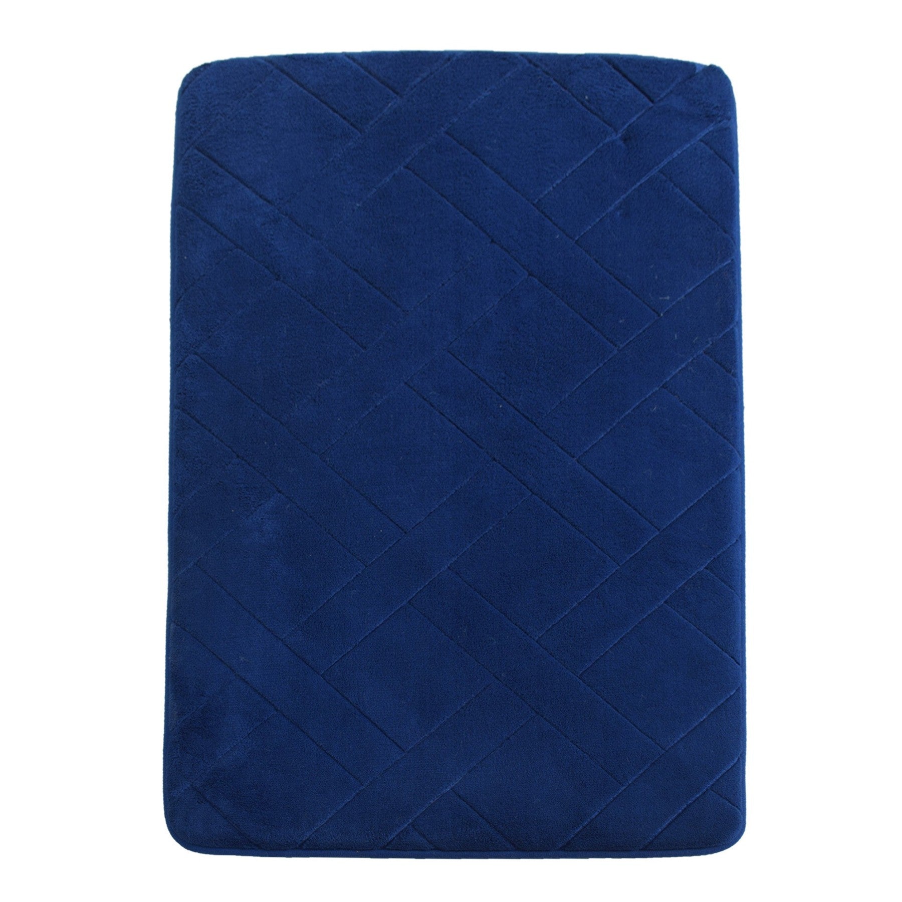 Urban Decor Memory Foam Bathroom Mat 50 x 80mm - Blue