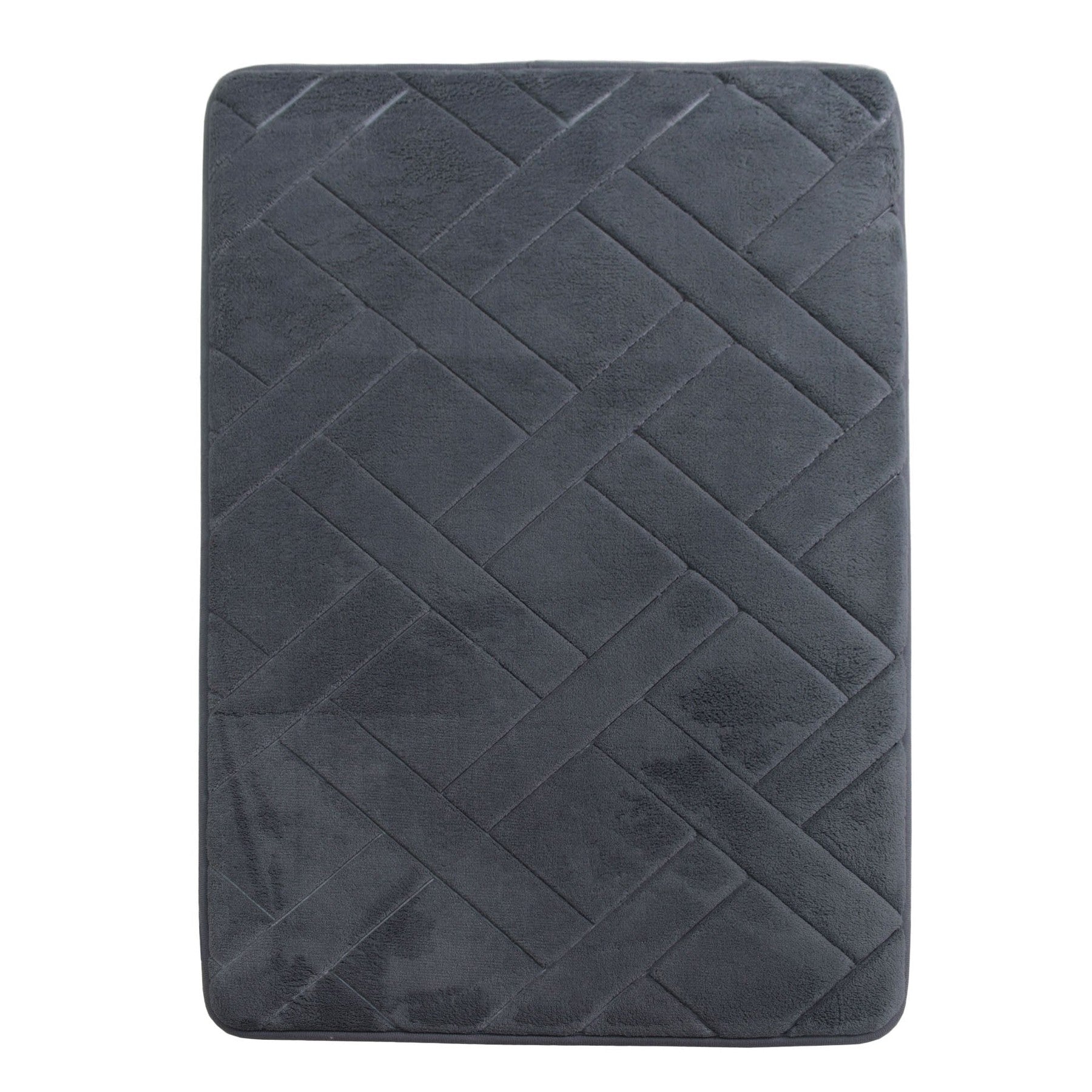 Urban Decor Memory Foam Bathroom Mat 50 x 80mm - Dark Grey