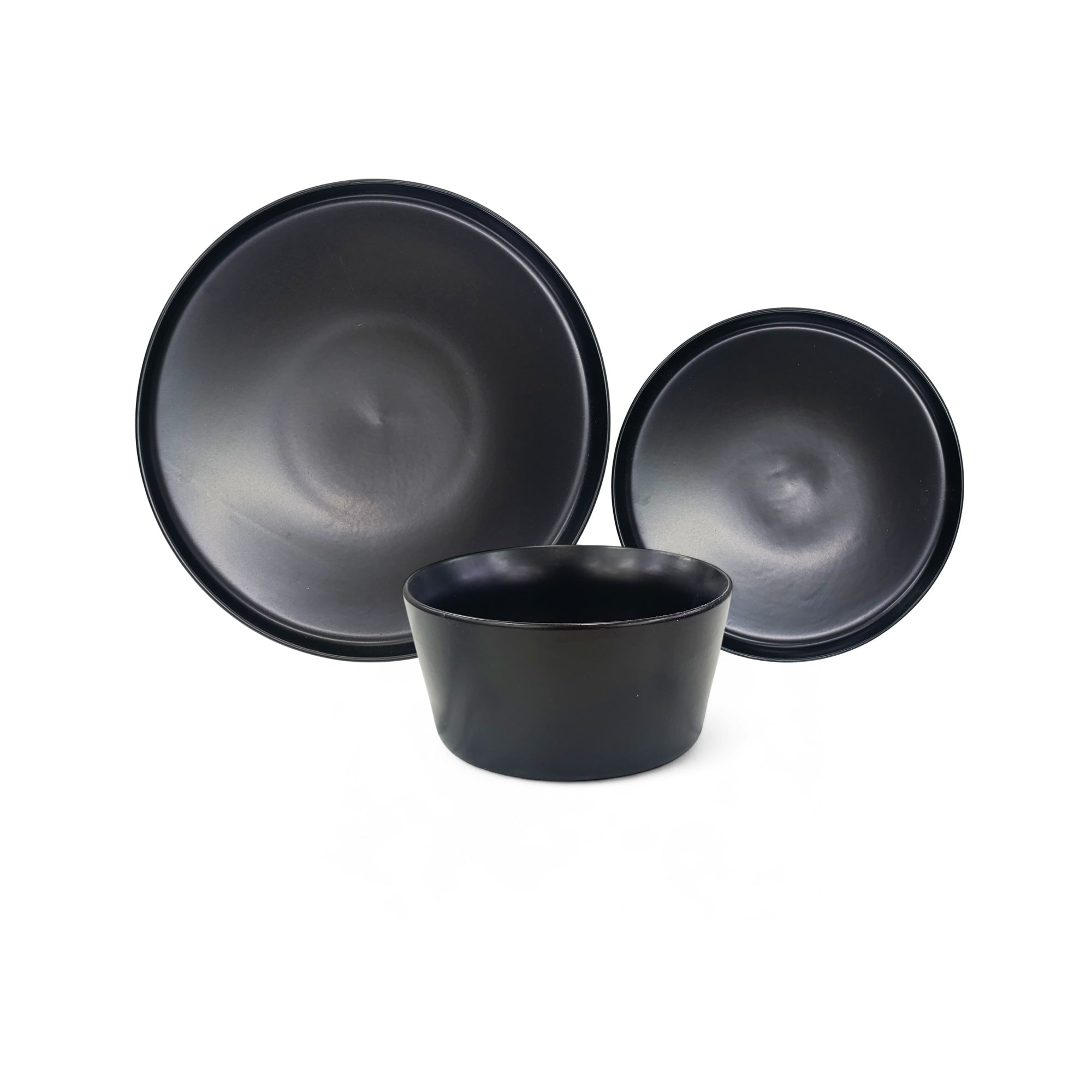 Kitchen Life 18 Piece Dinner Set Black