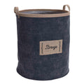Denim Laundry Bag Canvas - Blue