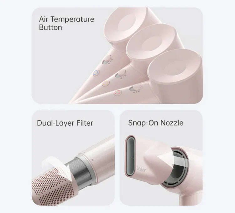 Laifen SE Lite High Performance Hairdryer Glossy Pink 1HD11-S-EU-PK-001