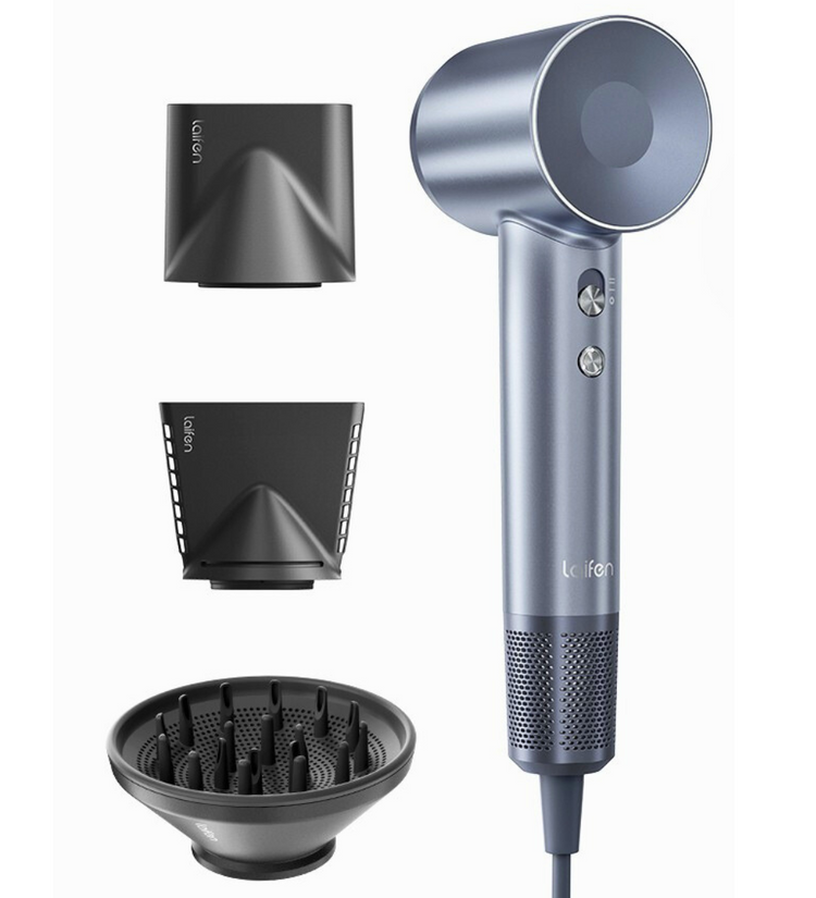 Laifen Swift Special High Speed Hairdryer Silver Blue 1HD50-G-EU-SI-004
