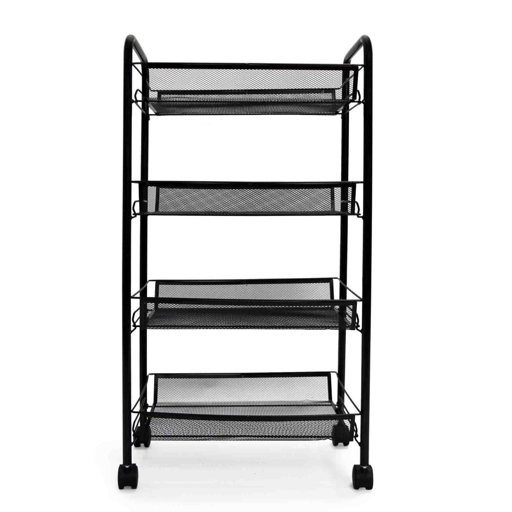 Fine Living Limber 4 Layer Trolley - Black