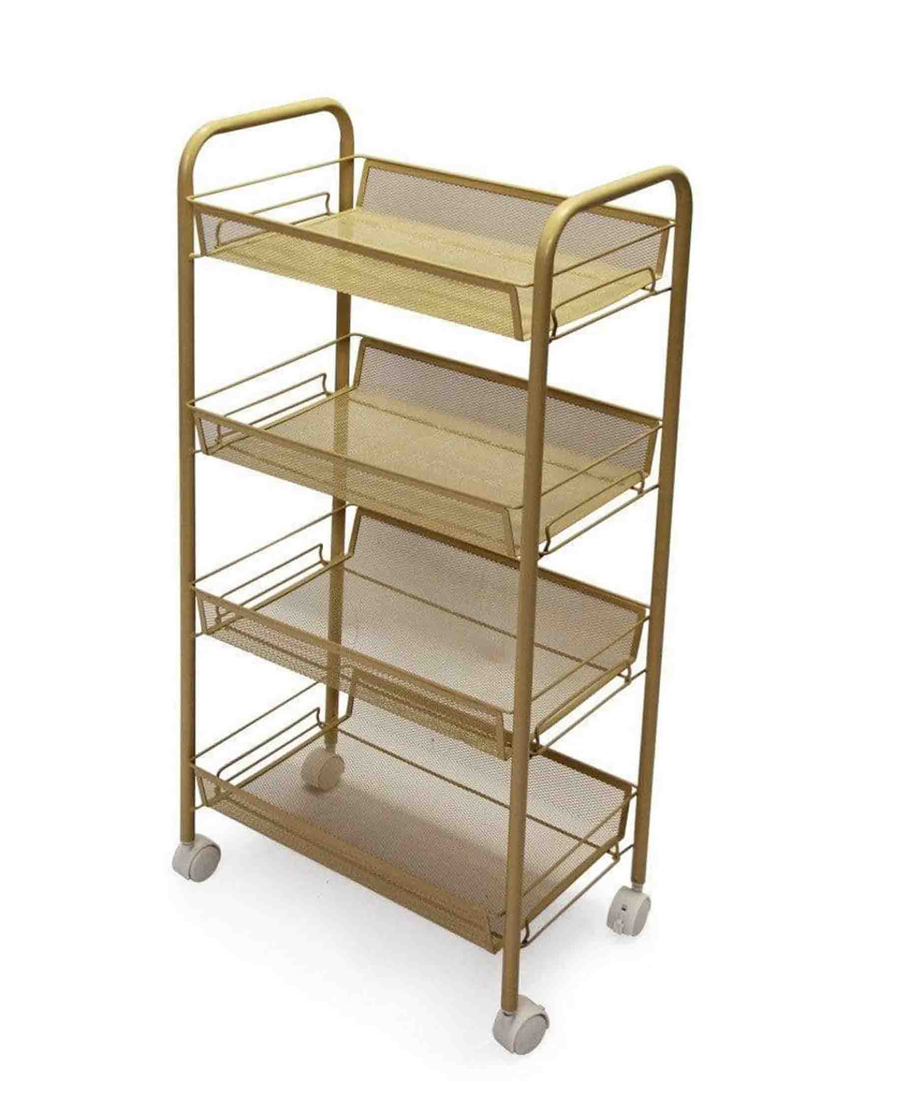 Fine Living Limber 4 Layer Trolley - Gold