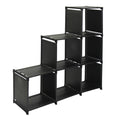 Fine Living 6 Piece Stairwell Shelf - Black