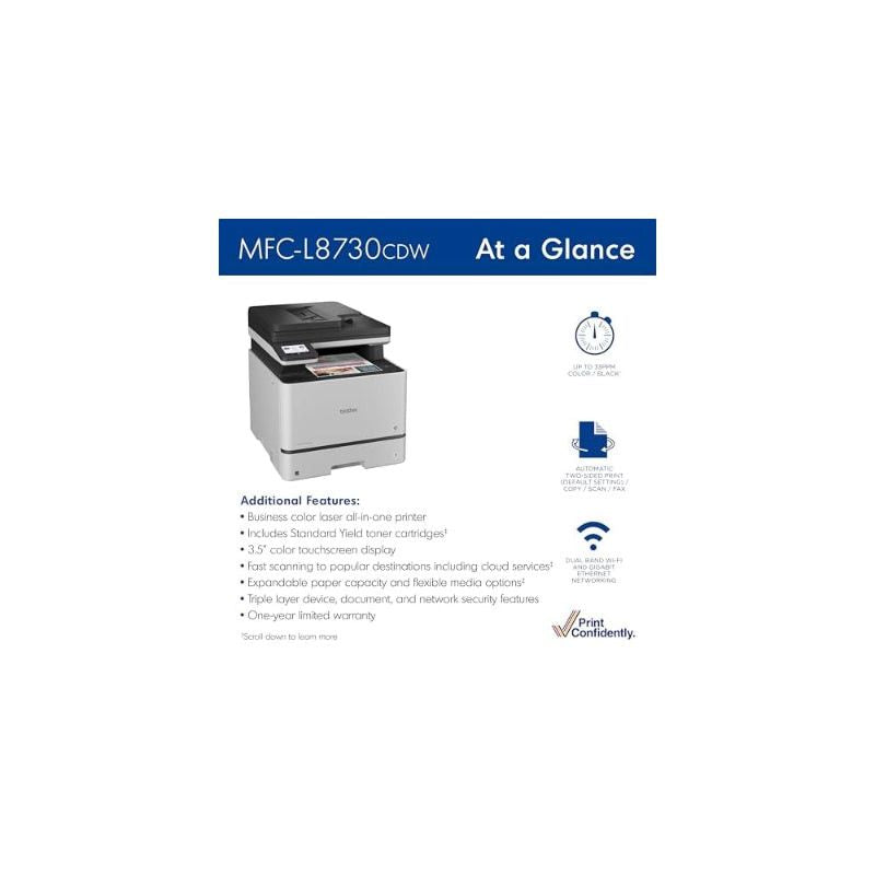 Brother MFC-L8730CDW High Speed Colour Laser Full Duplex
