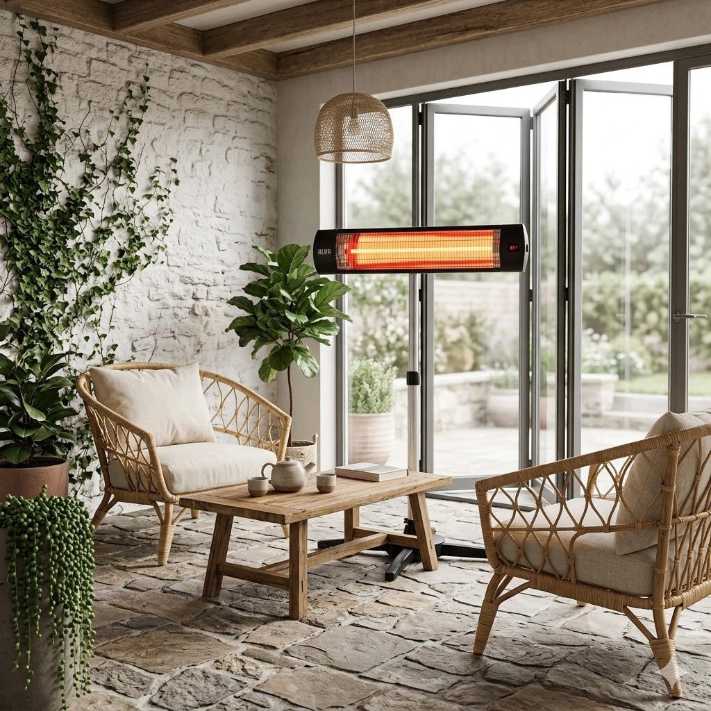 Alva Electric Infrared Heater W/Telescopic Stand EHP650