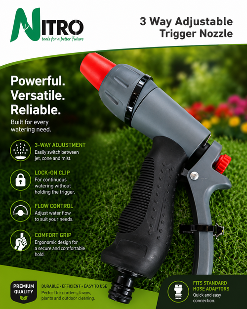 Adjustable Trigger Nozzle 3 Way