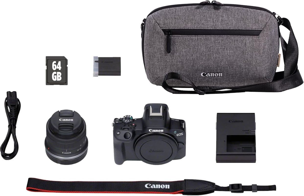 Canon EOS R50 Plus RF-S 18-45mm Mirrorless Camera Kit