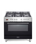 Elba Excellence 90cm 5 Burner Gas Cooker With Electric Oven - Black + FREE TOTAI HEATER