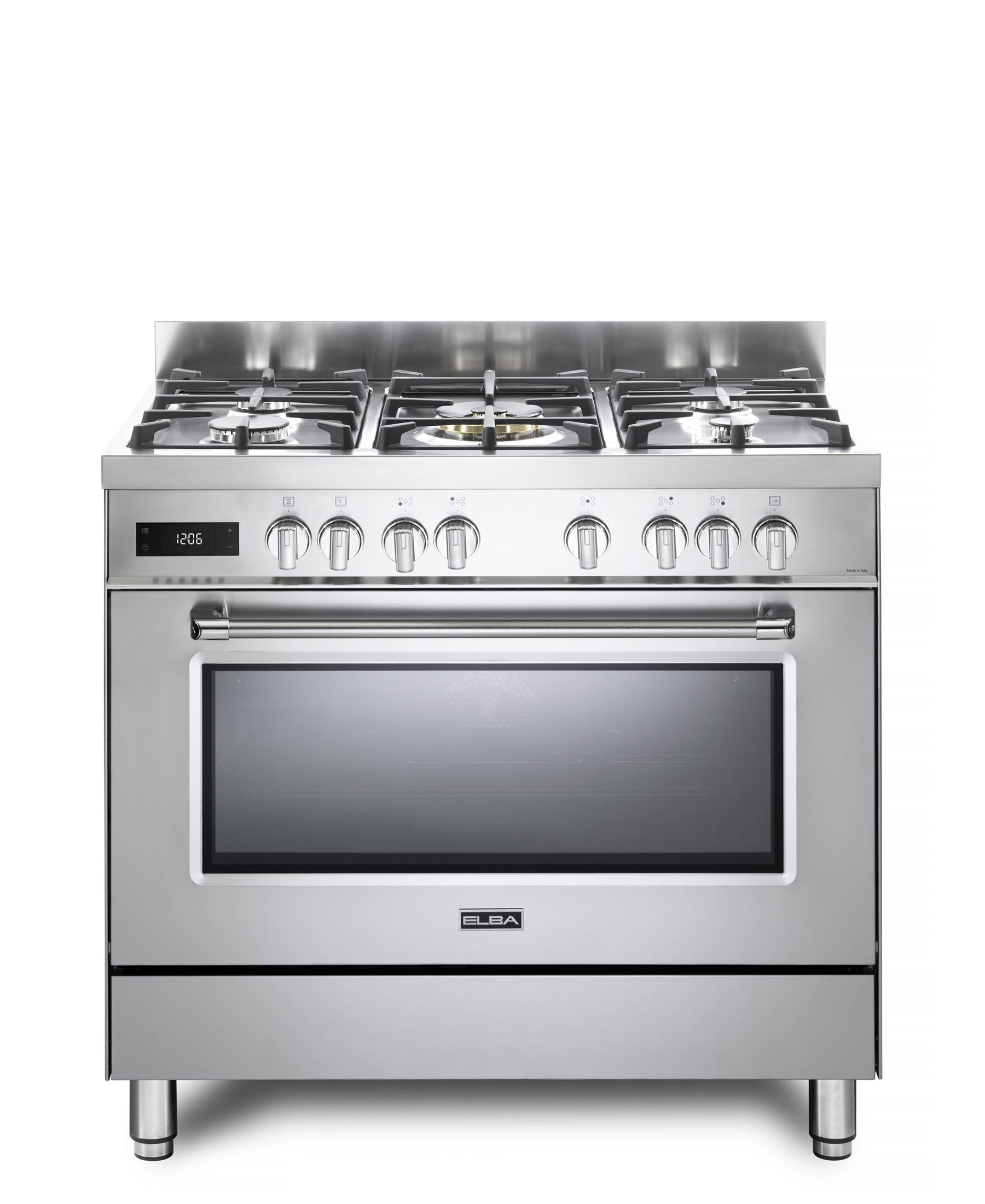 Elba Excellence 90cm 5 Burner Gas Cooker With Electric Oven - Stainless Steel + FREE TOTAI HEATER