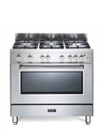 Elba Excellence 90cm 5 Burner Gas Cooker With Gas Oven - Stainless Steel + FREE TOTAI HEATER