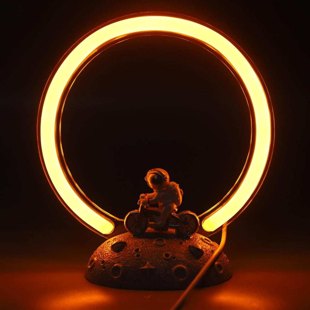Astronaut LED Lamp White & Yellow