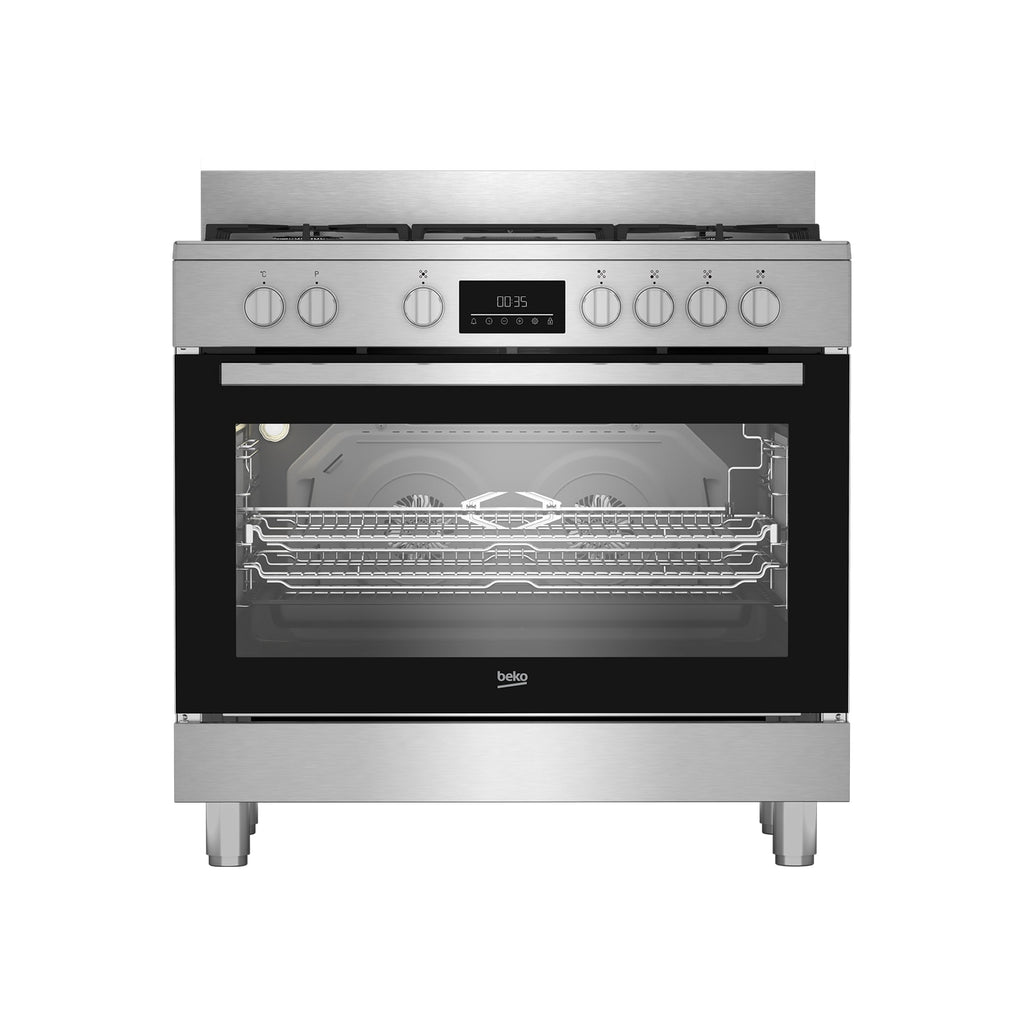 Beko 90cm Range Gas Cooker Silver