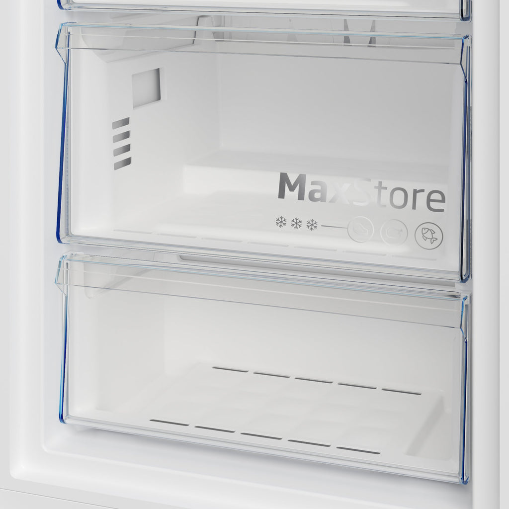 Beko 286L 60cm Upright Freezer Pearl Steel