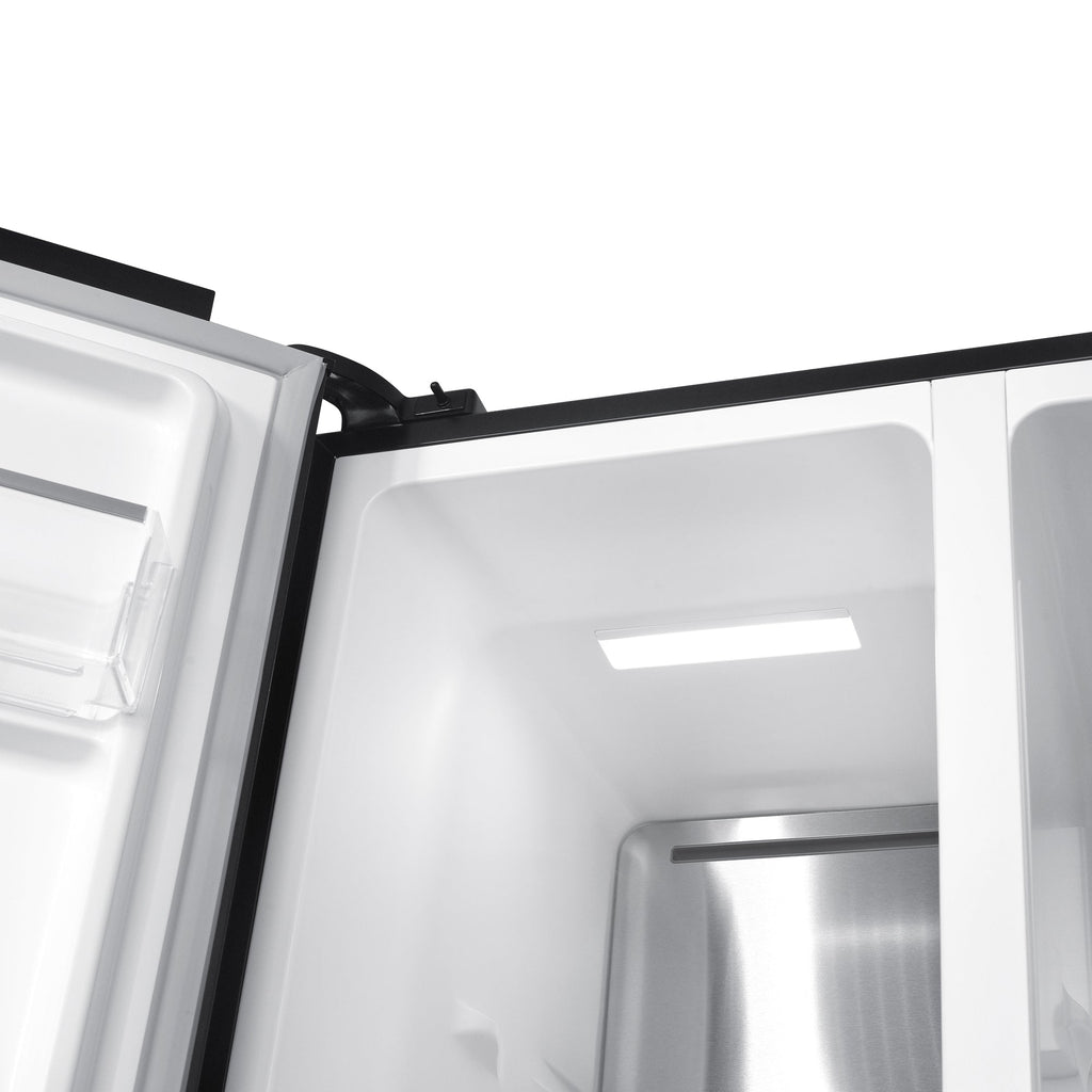 Beko 521L 91cm Side By Side Fridge Dark Inox
