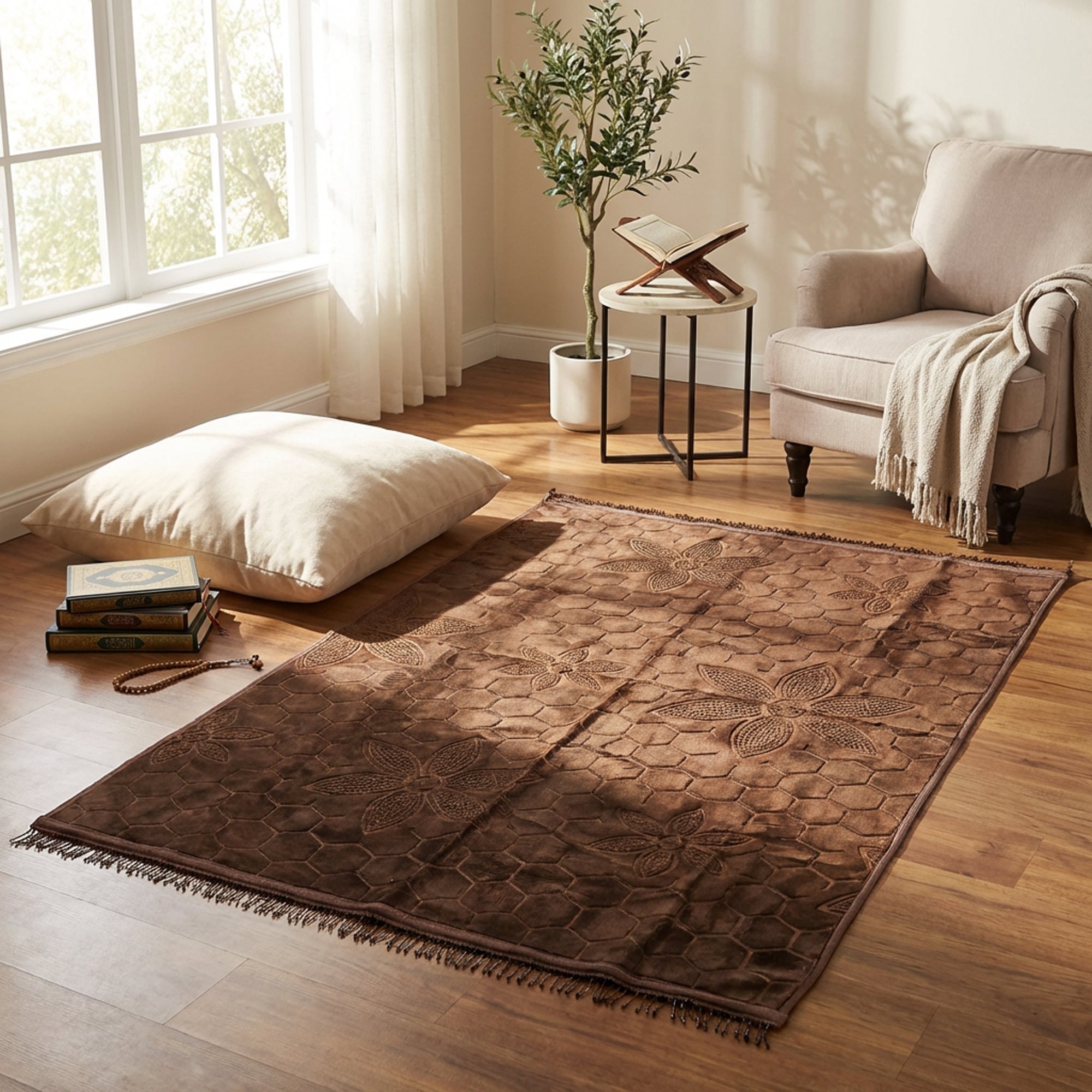 1.6 x 2.3m Musallah Brown