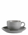 Chaka Chaka Homeware Rice Cup & Saucer - Grey
