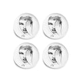 Carrol Boyes 4 Piece Eye for Detail Dinner Plate Set White