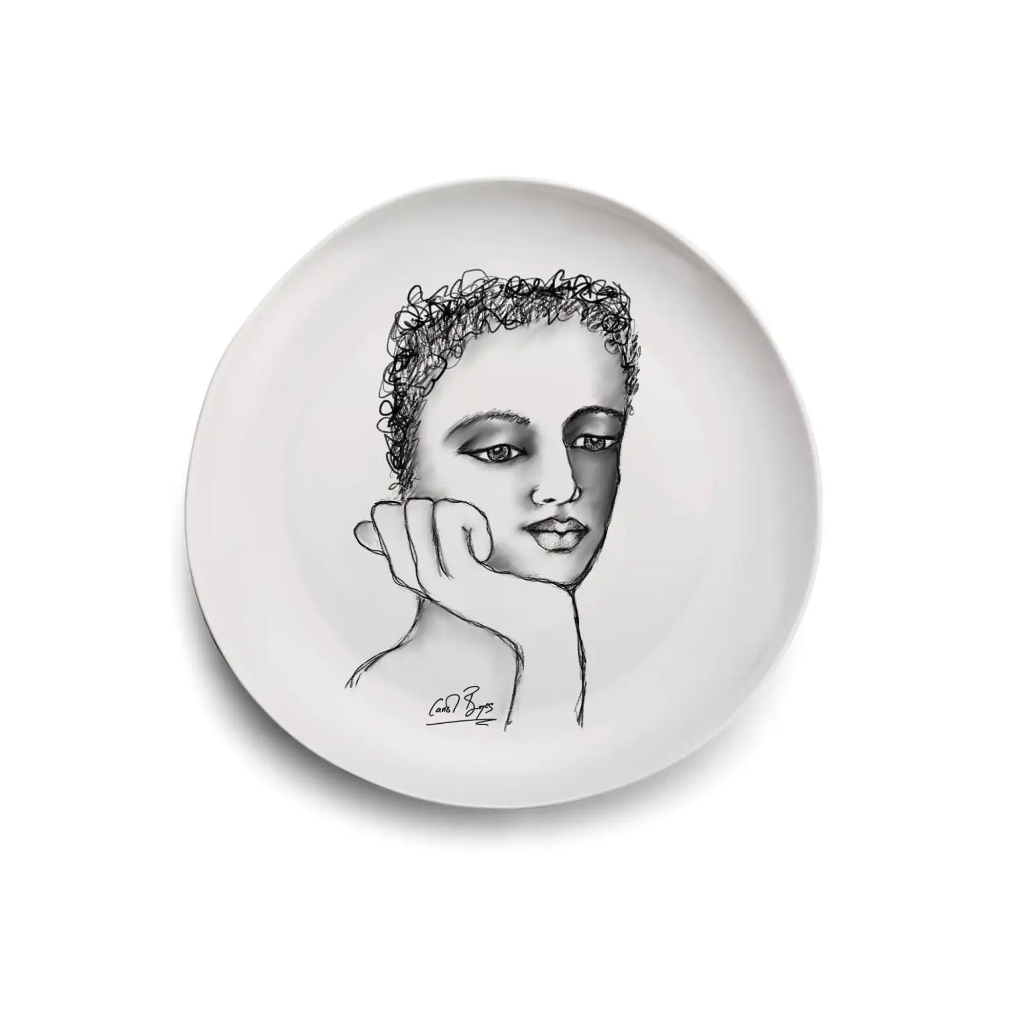 Carrol Boyes 4 Piece Just a Thought Dinner Plate Set White