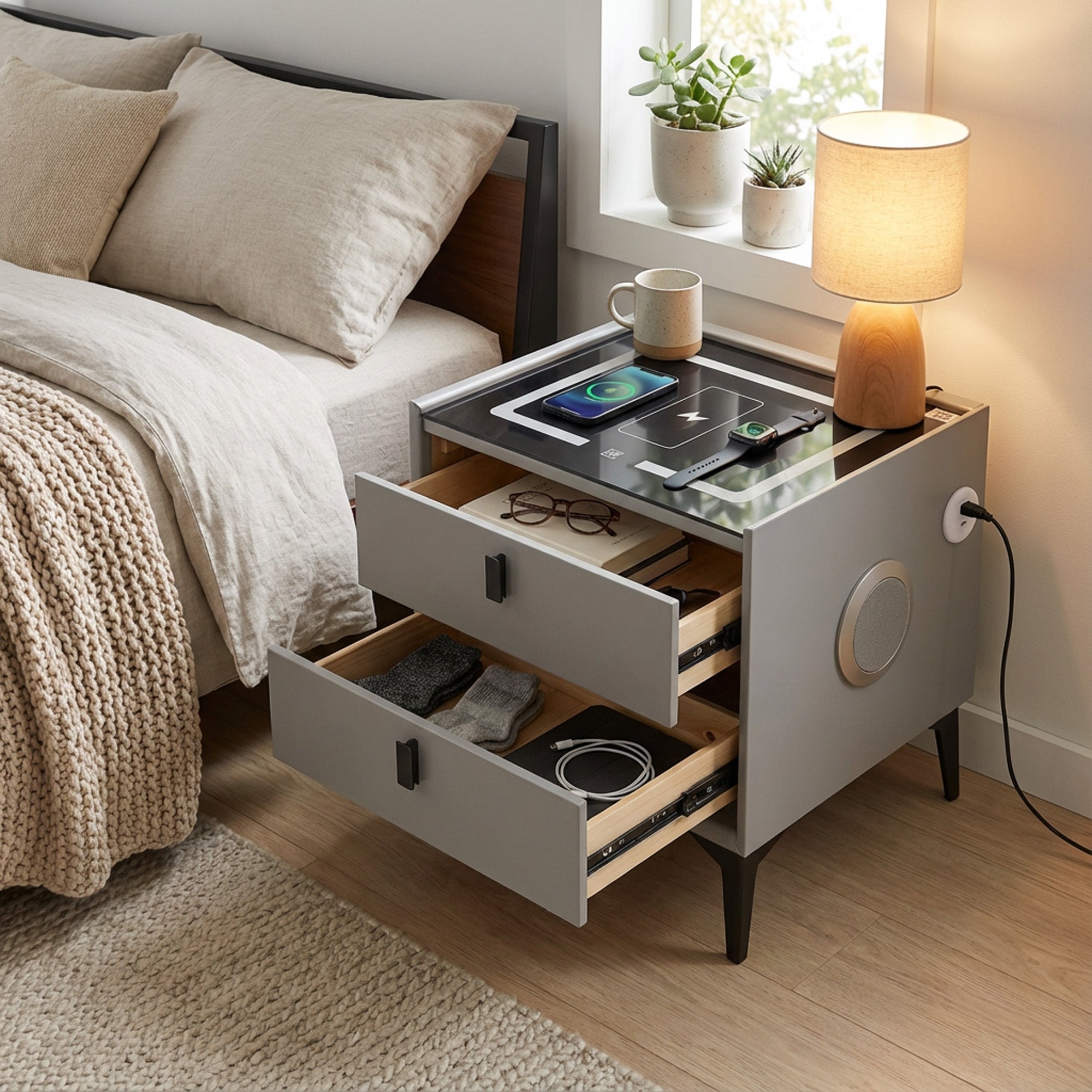 Side Pedestal Grey