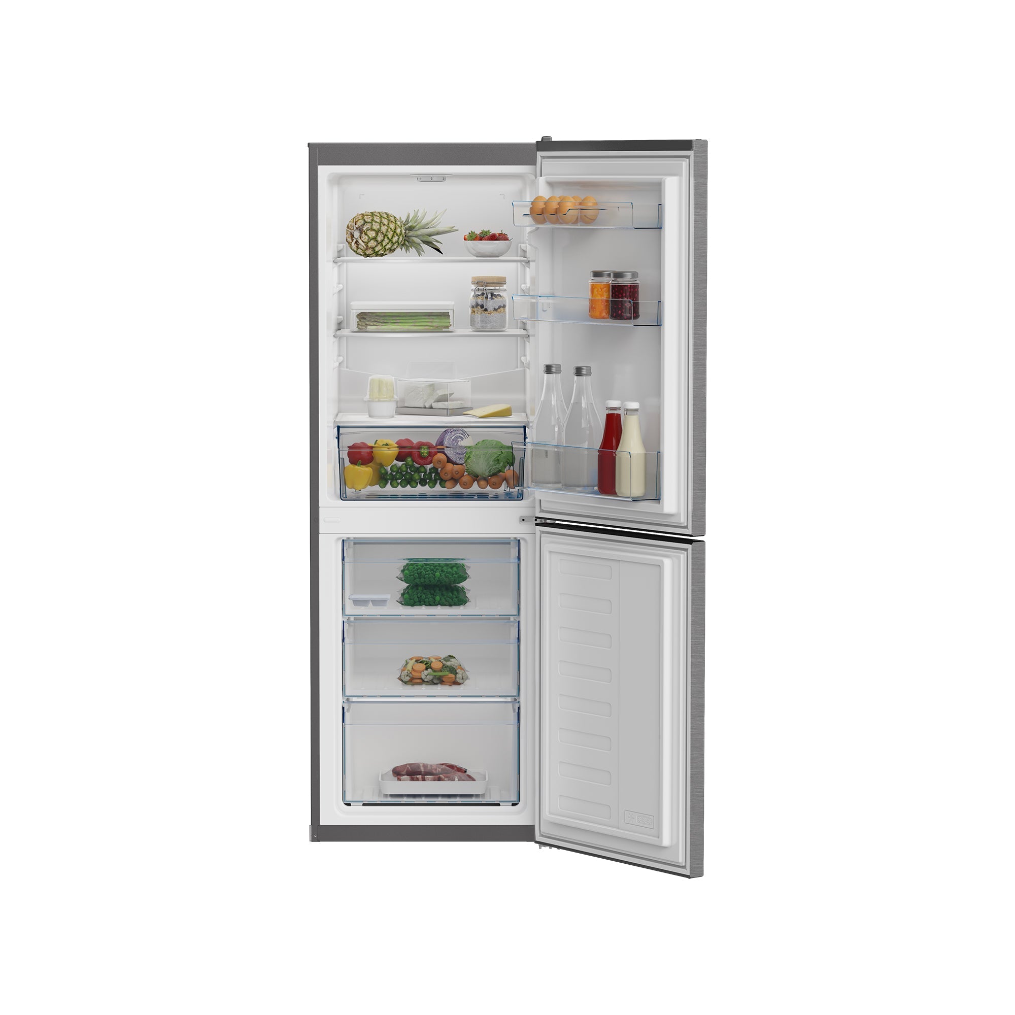 Defy 247L Fridge Freezer Silver