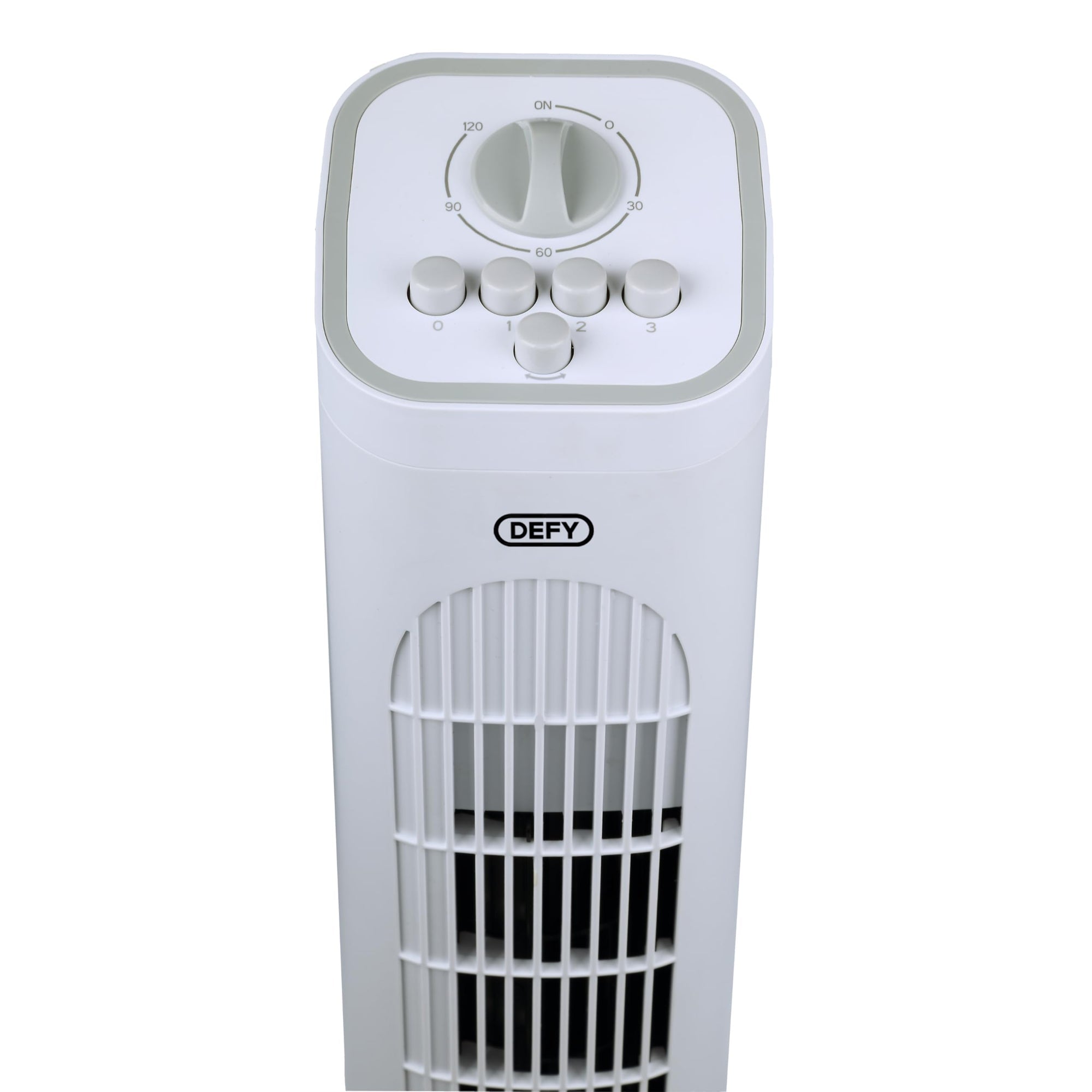 Defy Mechanical Tower Fan White