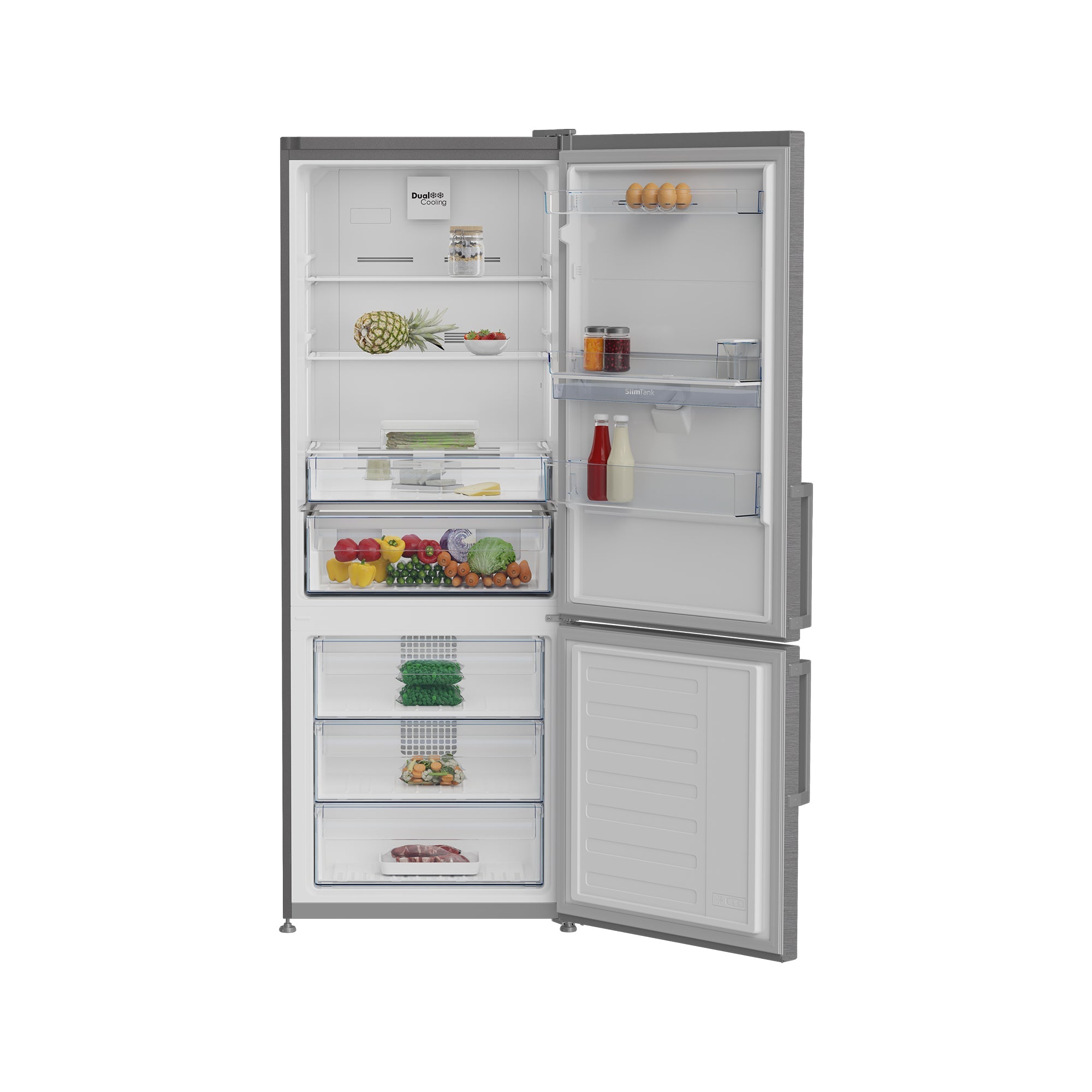 Defy 450l Naturelight Combi Fridge Grey