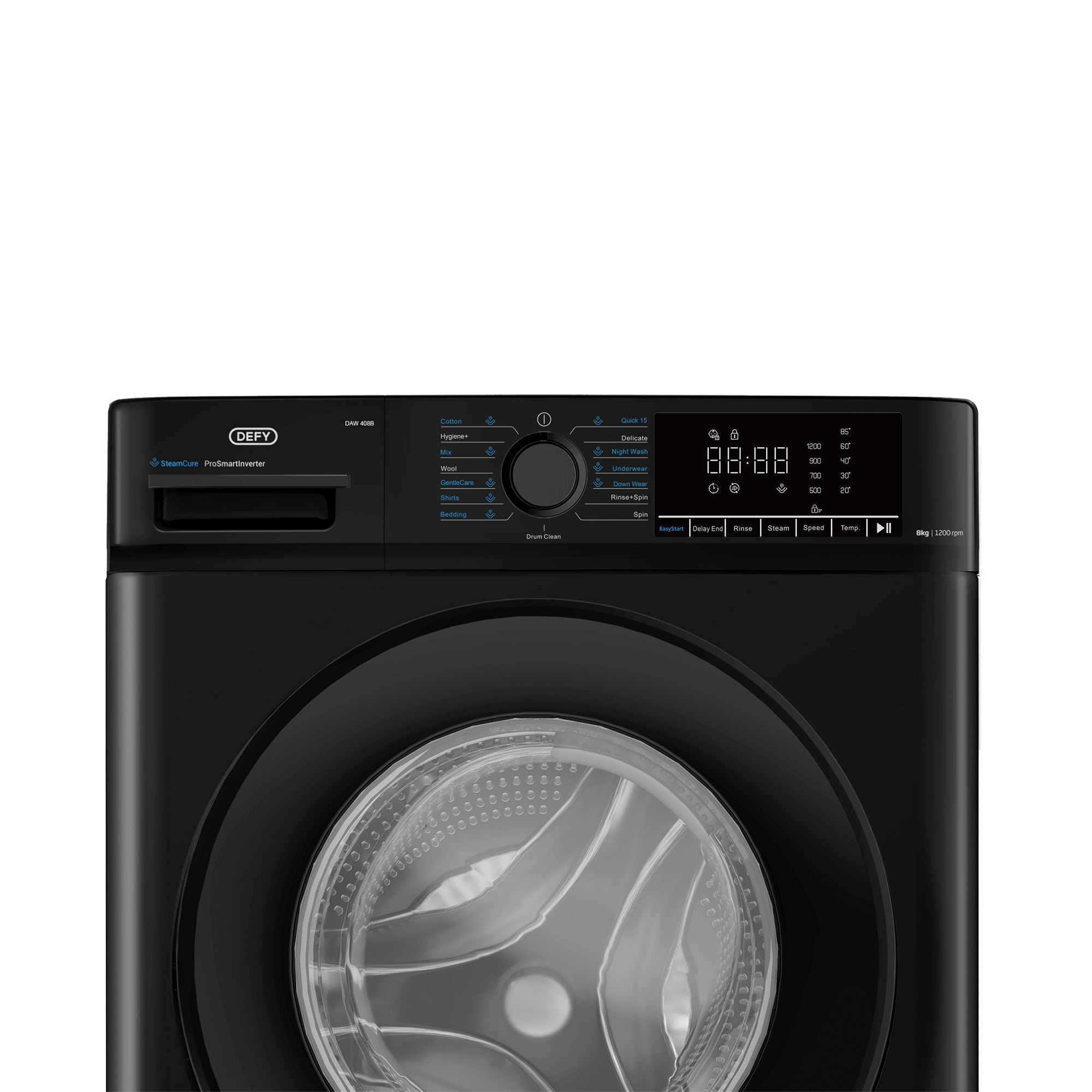 Defy 8kg Front Loader Washing Machine Midnight Black