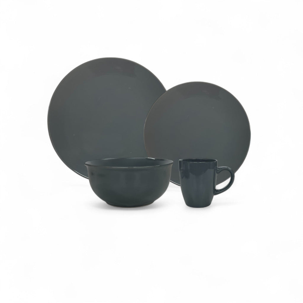 Kitchen Life 16 Piece Dinner Set Grey