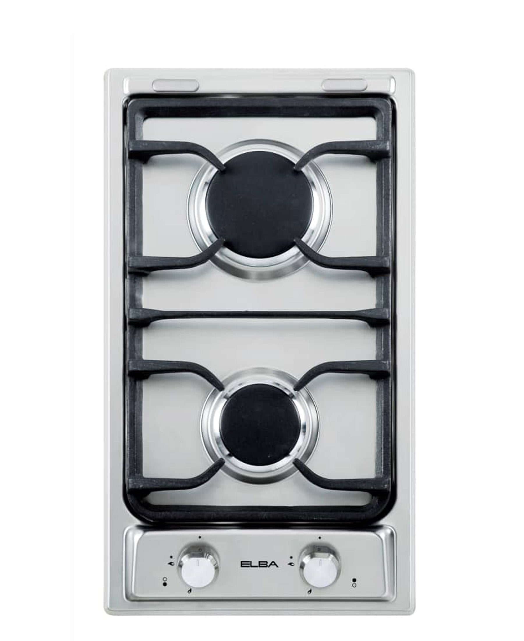 Elba 30cm 2 Burner Gas Hob - Stainless Steel