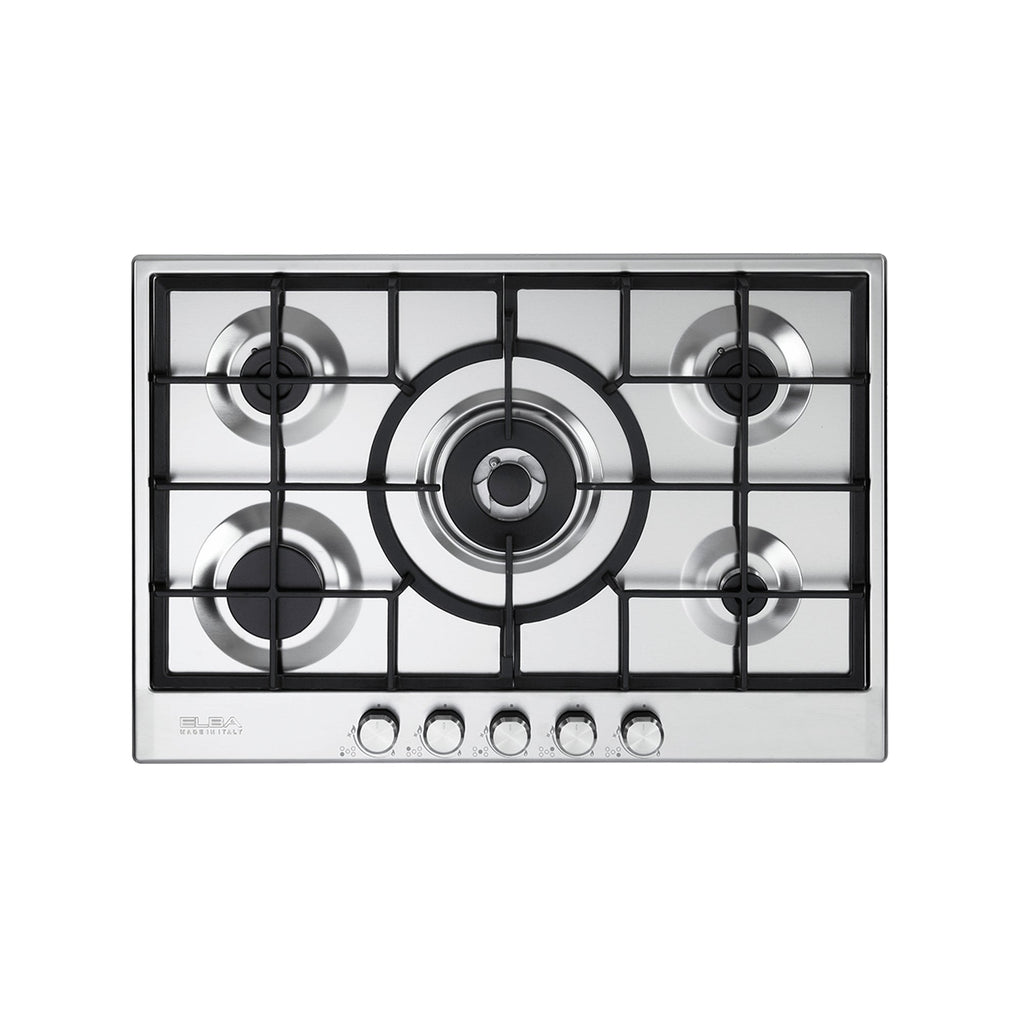 Elba Elio Lite 70cm 5 Burner Gas Hob - Stainless Steel