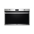 Elba 90cm Built In Large Cavity Gas Oven - Stainless Steel With Black Glass Finish