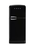 Smeg Retro Extra Volume Combination Fridge - Glossy Black