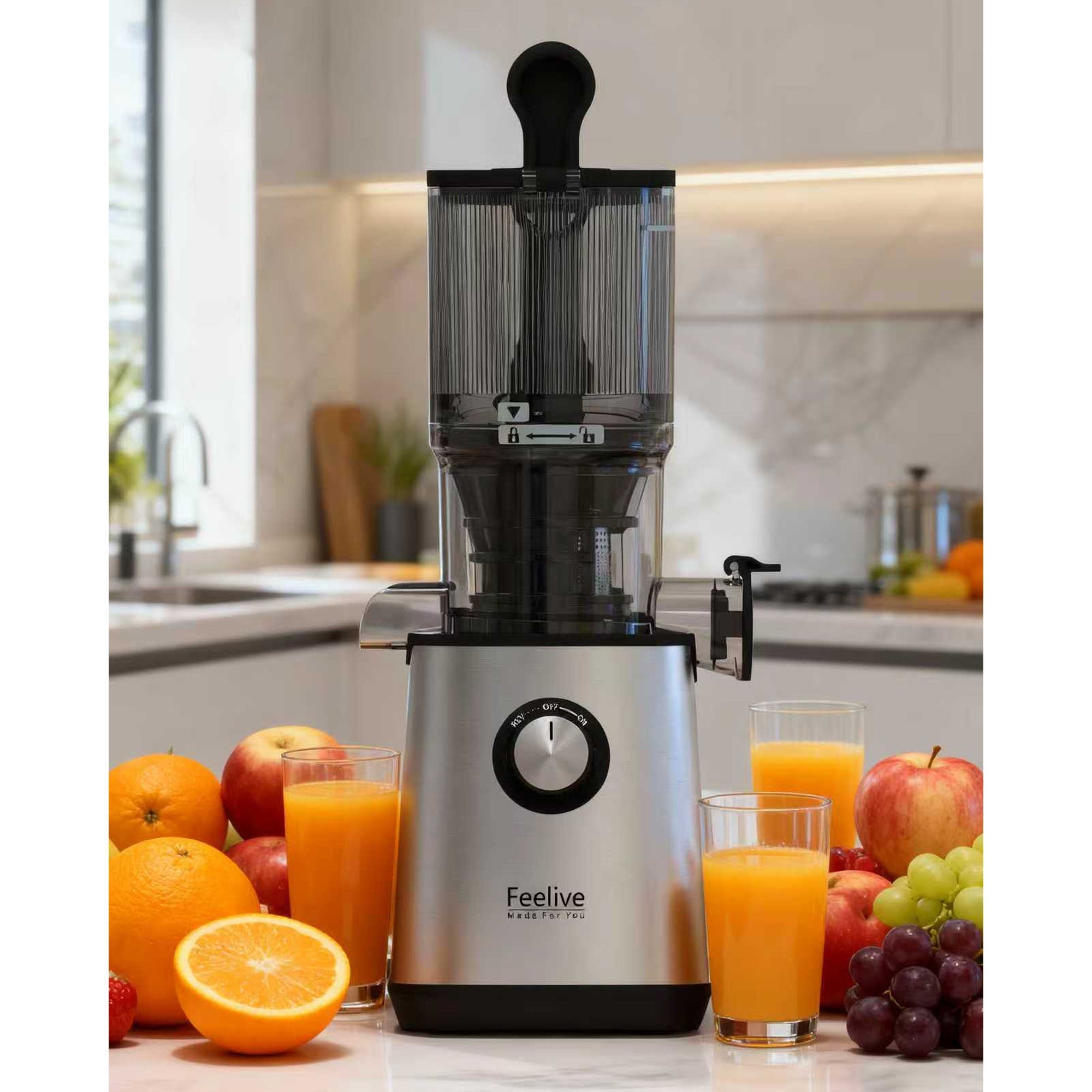 Feelive Cold Press Slow Juicer Silver