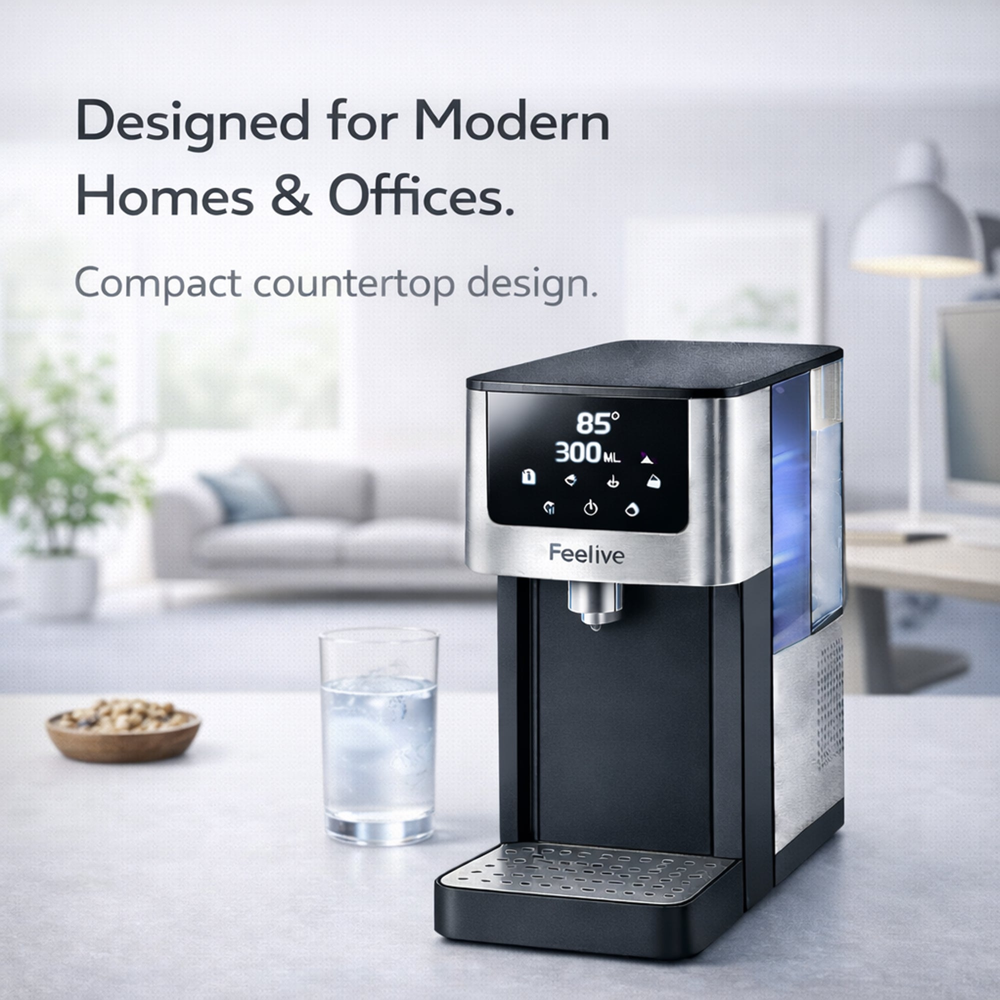 Feelive Instant Hot & Cold Water Dispenser Black