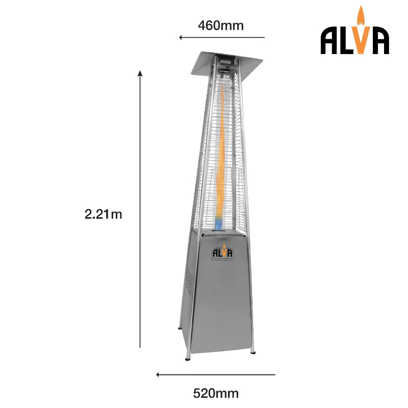 Alva Designer Quartz-Glass Gas Patio Heater – GHP20