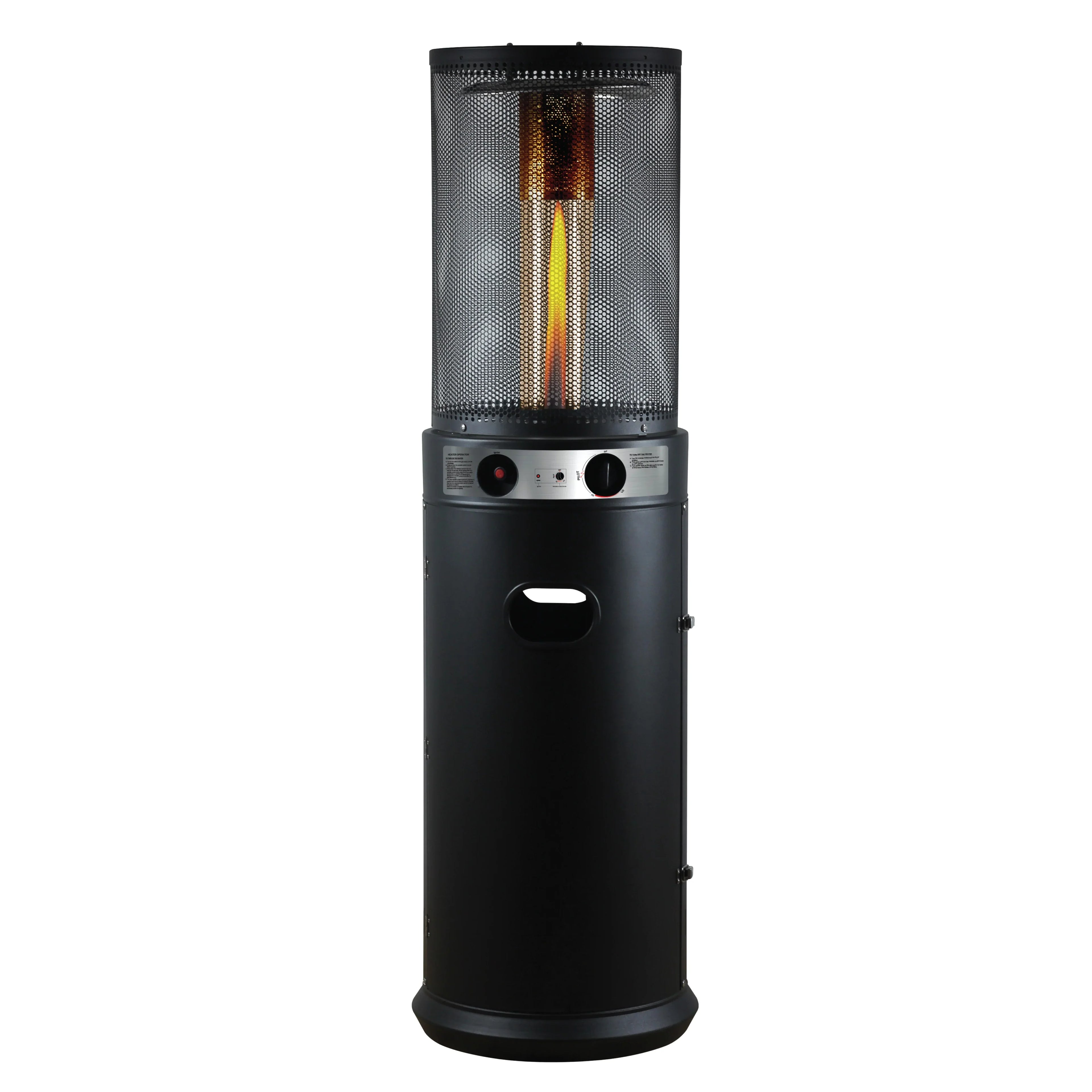 Alva Circular Midi Stand Gas Patio Heater | Fire Stick Design -GHP61