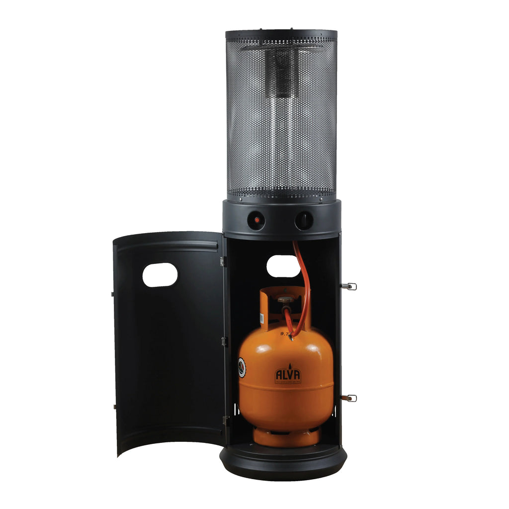 Alva Circular Midi Stand Gas Patio Heater | Fire Stick Design -GHP61