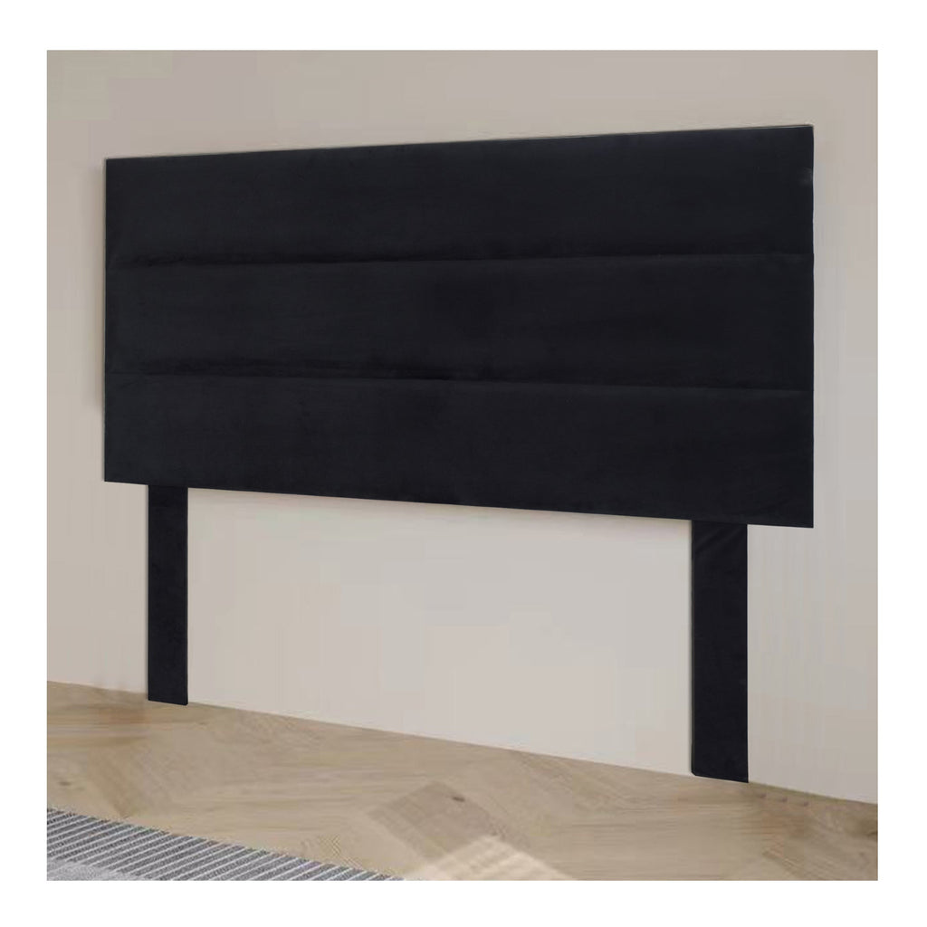 Exotic Designs Florence 3 Bump Headboard Black