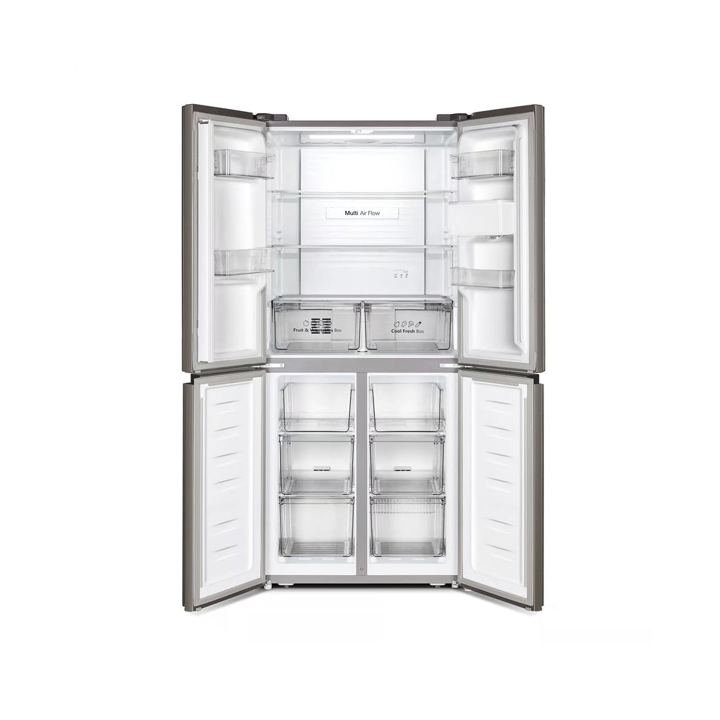 Hisense 392Lt Cross Door Refrigerator Stainless Steel